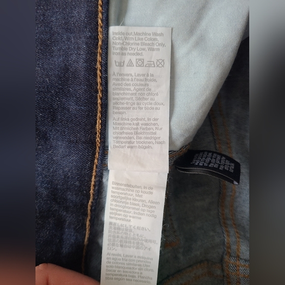 MADEWELL Women's 10" High-Rise Skinny‎ Jeans Dark Blue Wash Size 34P   Classic - Picture 7 of 10